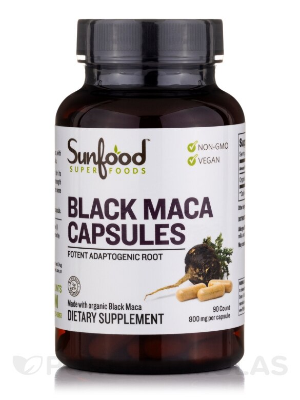 Black Maca Capsules 800 mg - 90 Capsules