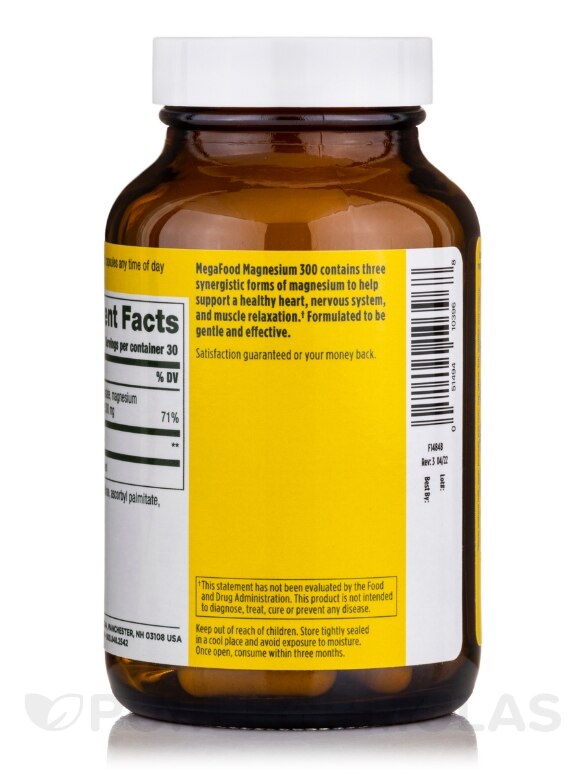 Magnesium 300 mg - 60 Capsules - Alternate View 2