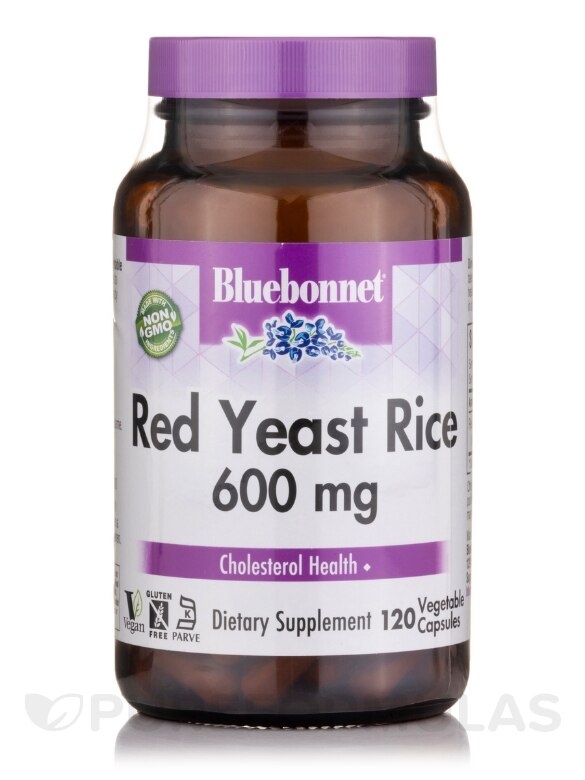 Red Yeast Rice 600 mg - 120 Vegetable Capsules