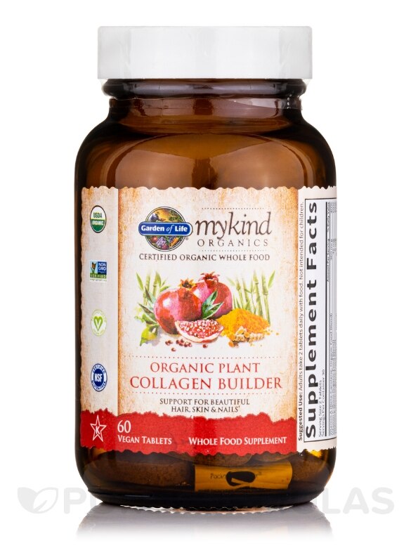 mykind Organics Organic Plant Collagen Builder - 60 Vegan Tablets - Alternate View 2