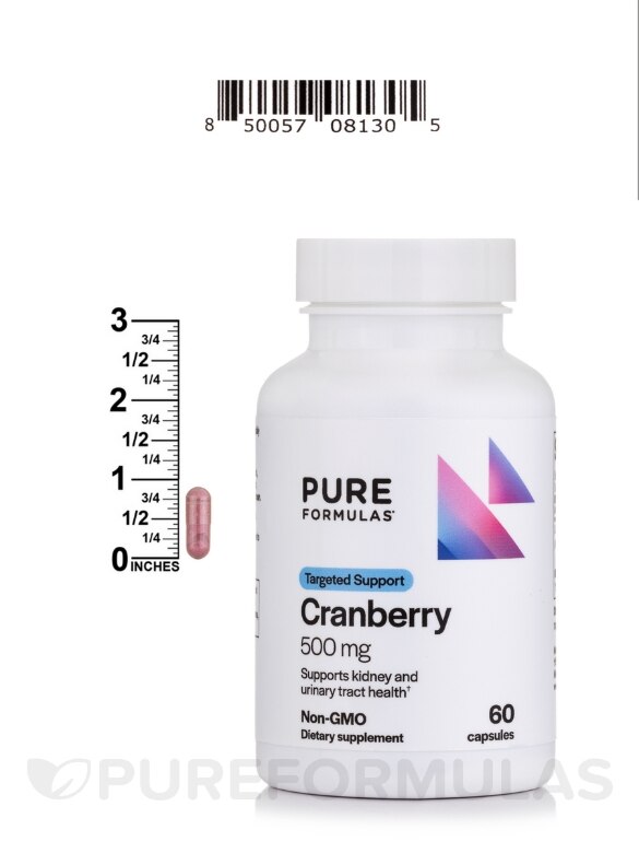 Cranberry 500 mg - 60 Capsules - Alternate View 5