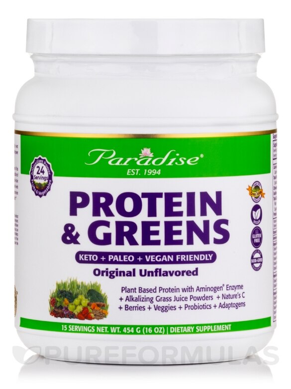 ORAC-Energy® Protein & Greens Powder, Unflavored - 16 oz (454 Grams)