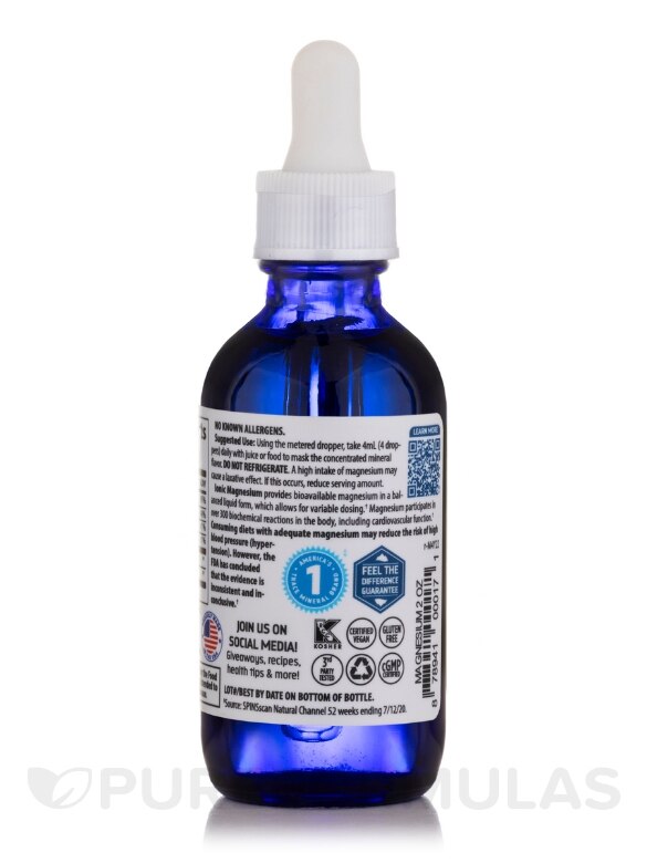 Liquid Ionic Magnesium 400 mg - 2 fl. oz (59 ml) - Alternate View 2