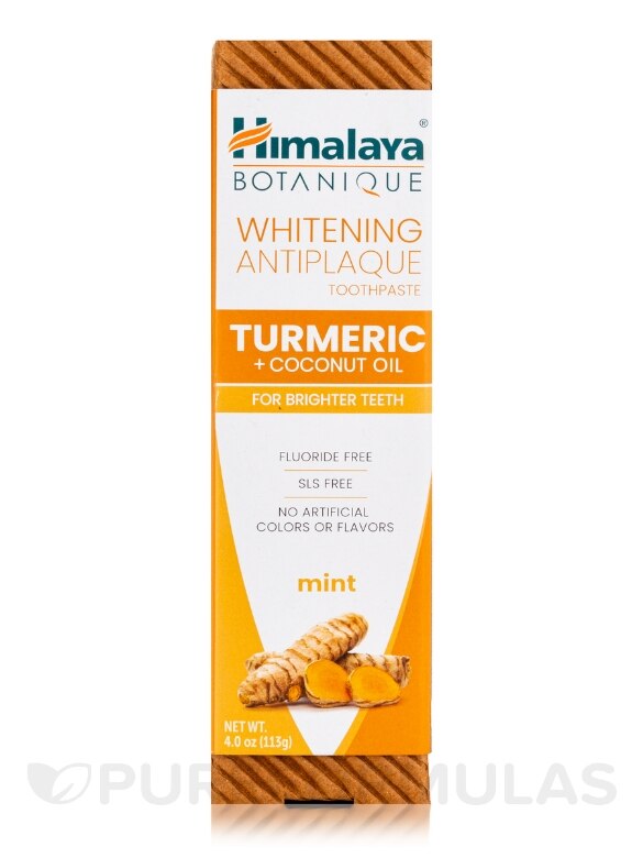 Whitening Antiplaque Turmeric + Coconut Oil Toothpaste - Mint - 4 oz (113 Grams) - Alternate View 3