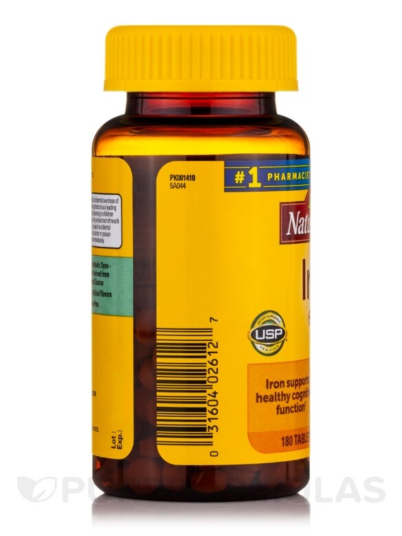 Iron 65 mg - 180 Tablets - Alternate View 3