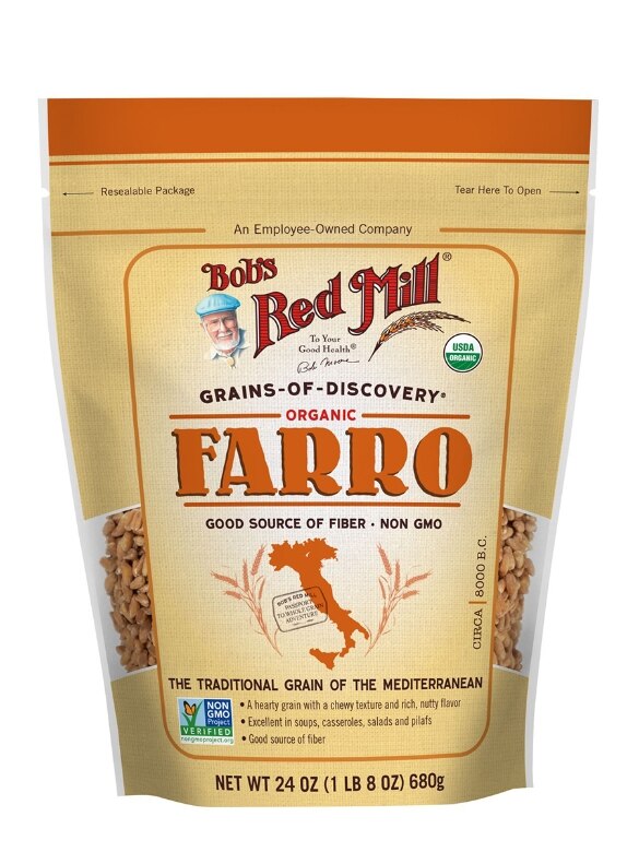Organic Farro Grain - 24 oz (680 Grams)
