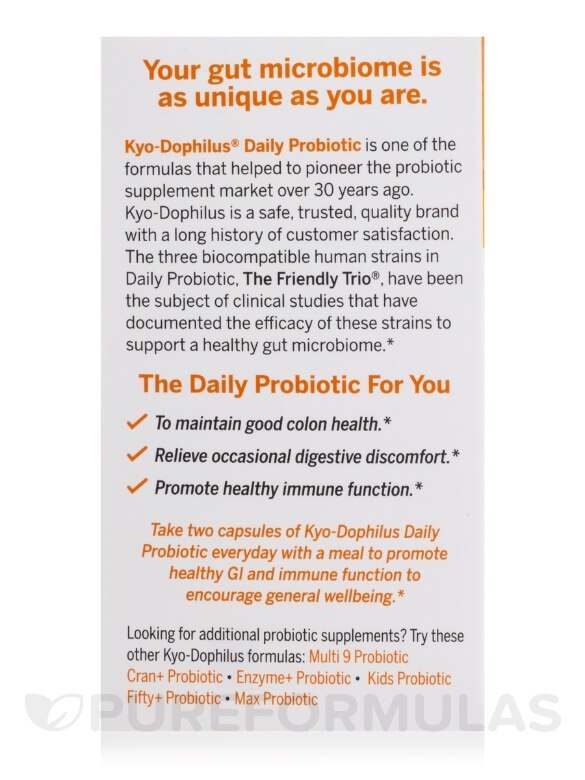 Kyo-Dophilus® Daily Probiotic - 180 Capsules - Alternate View 6