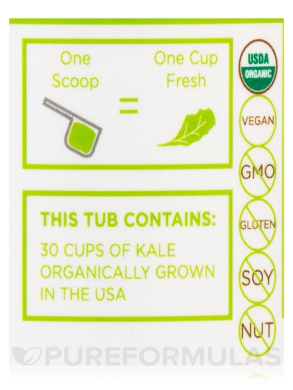 Organic Freeze-Dried Kale Powder - 2.4 oz (69 Grams) - Alternate View 4