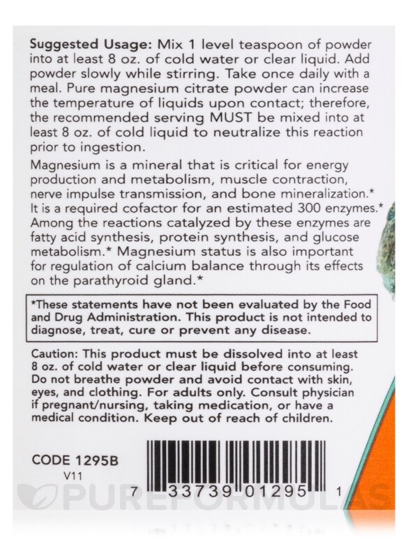 Magnesium Citrate Pure Powder - 8 oz (227 Grams) - Alternate View 4