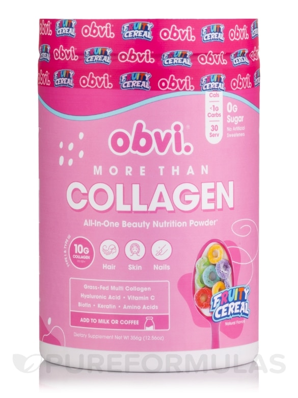 More Than Collagen, Fruity Cereal Flavor - 12.56 oz (356 Grams)