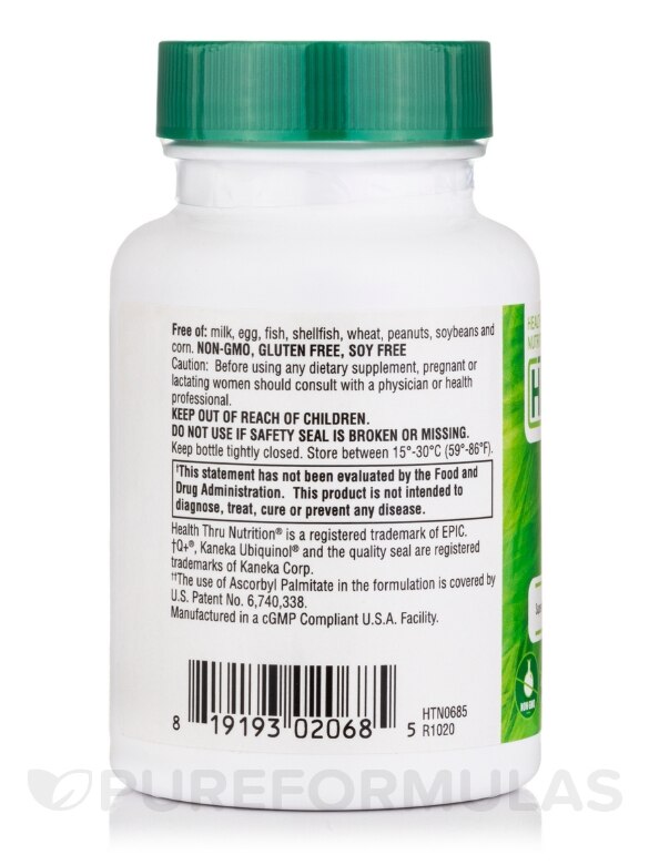 Ubiquinol (Kaneka™) CoQ-10 300 mg - 30 Softgels - Alternate View 2