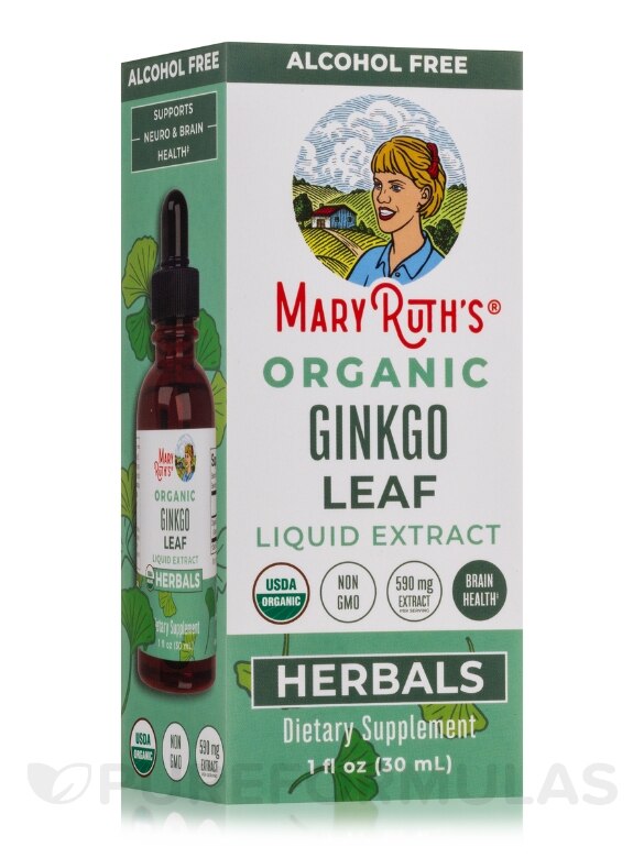 Organic Ginkgo Leaf Liquid Drops - 1 fl. oz (30 ml)