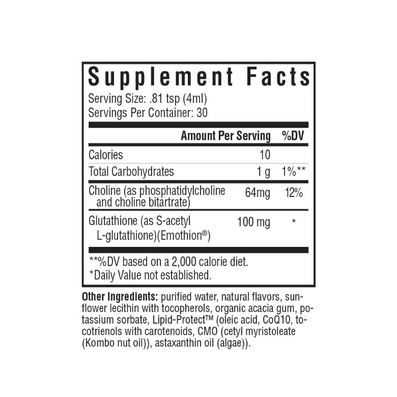Optimal Liposomal Glutathione, Tropical Flavor - 4 fl. oz (120 ml) - Alternate View 2