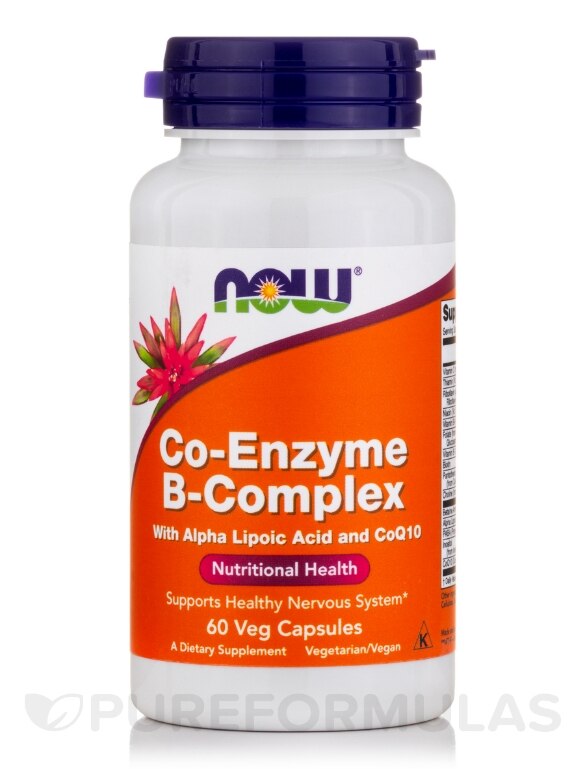 Co-Enzyme B-Complex with Alpha Lipoic Acid and CoQ10 - 60 Veg Capsules