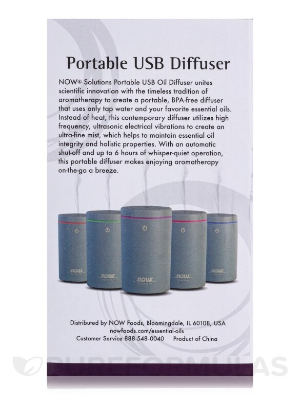 NOW® Solutions - Portable USB Ultrasonic Oil Diffuser - 1 Unit - Alternate View 5