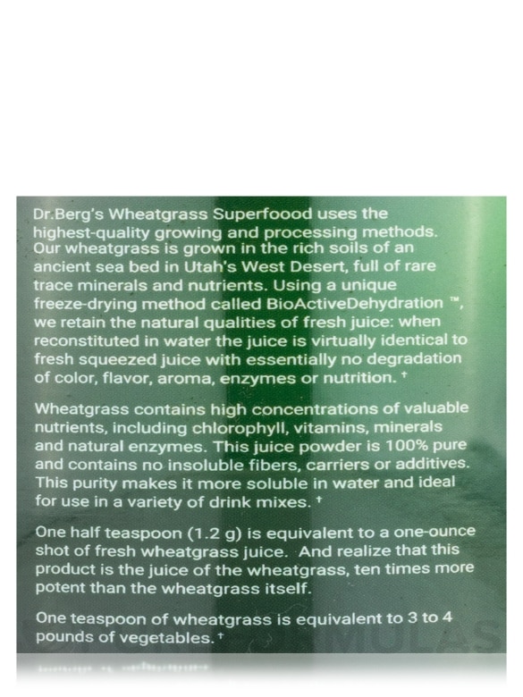Organic WheatGrass Superfood - 150 Grams - Alternate View 7