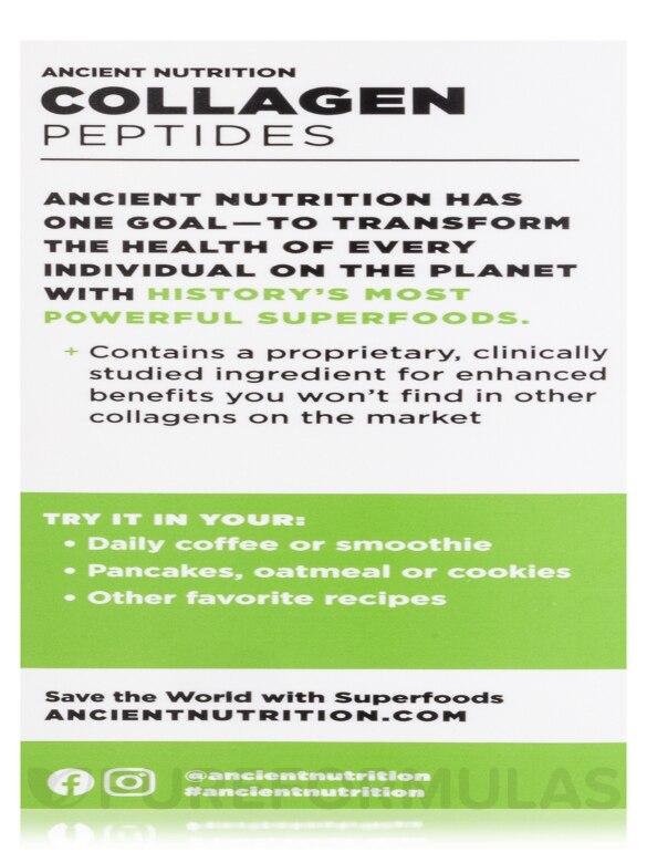 Vegetarian Collagen Peptides Powder, Naturally Flavored - 9.9 oz (280 Grams) - Alternate View 4