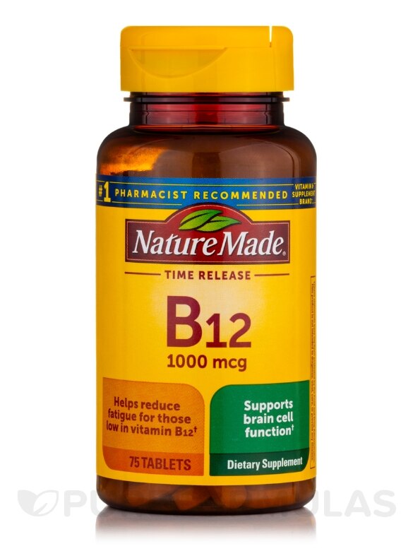 B-12 1000 mcg Timed Release - 75 Tablets