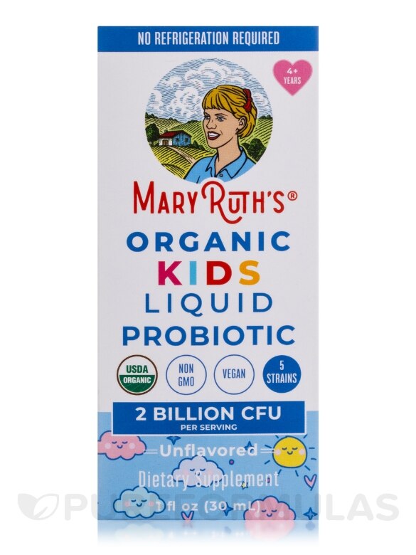 Organic Kids Liquid Probiotic, Unflavored - 1 fl. oz (30 ml) - Alternate View 3
