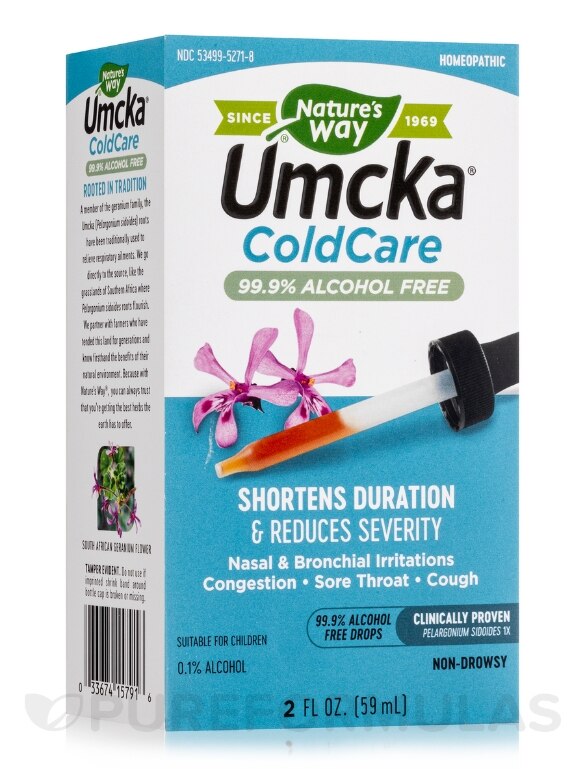 Umcka ColdCare 99.9% Alcohol-Free Drops - 2 fl. oz (59 ml)