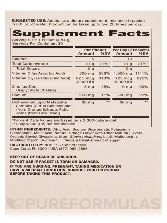 Vitamin C-PAK - 1 Box of 30 Packets - Alternate View 7