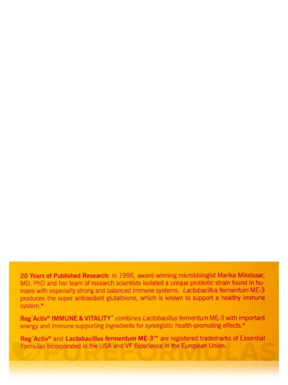 RegActiv™ Immune & Vitality™ - 60 Capsules - Alternate View 7
