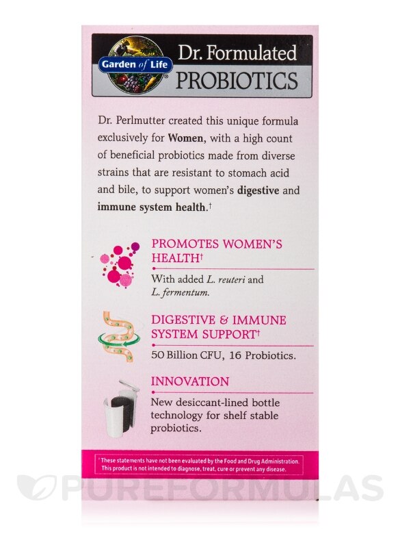 Dr. Formulated Probiotics Once Daily Women's - 30 Vegetarian Capsules - Alternate View 5
