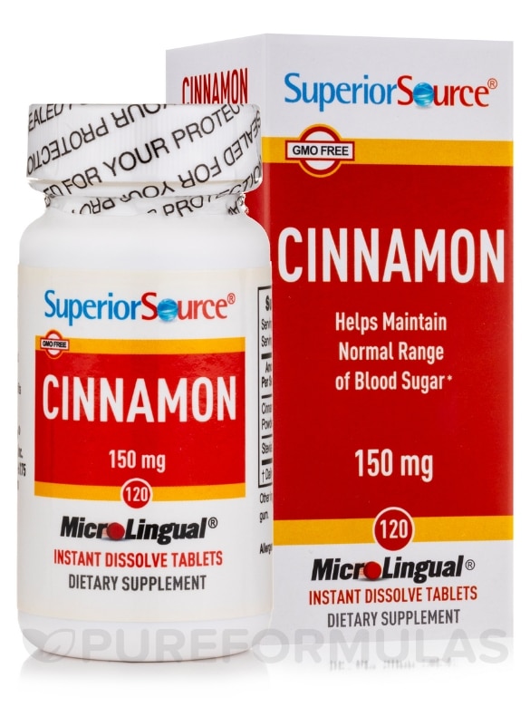 Cinnamon 150 mg - 120 MicroLingual® Tablets - Alternate View 1