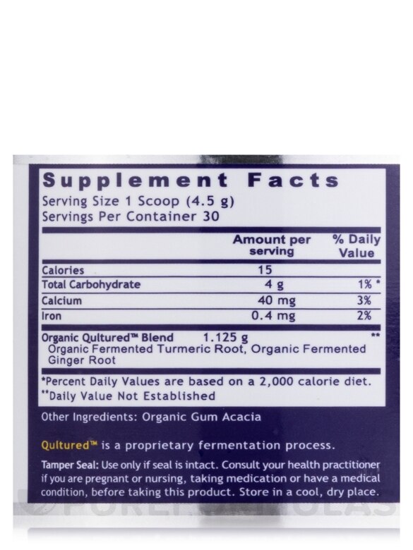 Qultured™ Fermented Turmeric Blend - 4.7 oz (135 Grams) - Alternate View 5