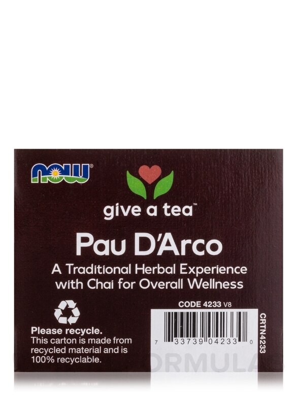NOW® Real Tea - Pau D'Arco Tea - 24 Tea Bags - Alternate View 5
