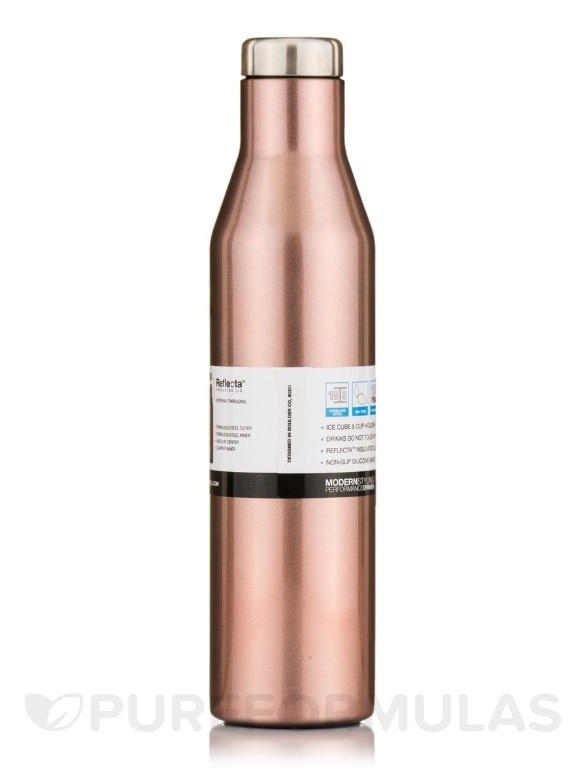 The Aspen - TriMax Insulated Stainless Steel Bottle - Rose Gold - 25 oz (750 ml) - Alternate View 2