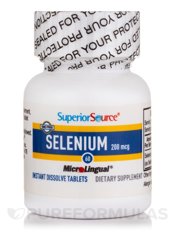 Selenium 200 mcg - 60 MicroLingual® Tablets - Alternate View 2