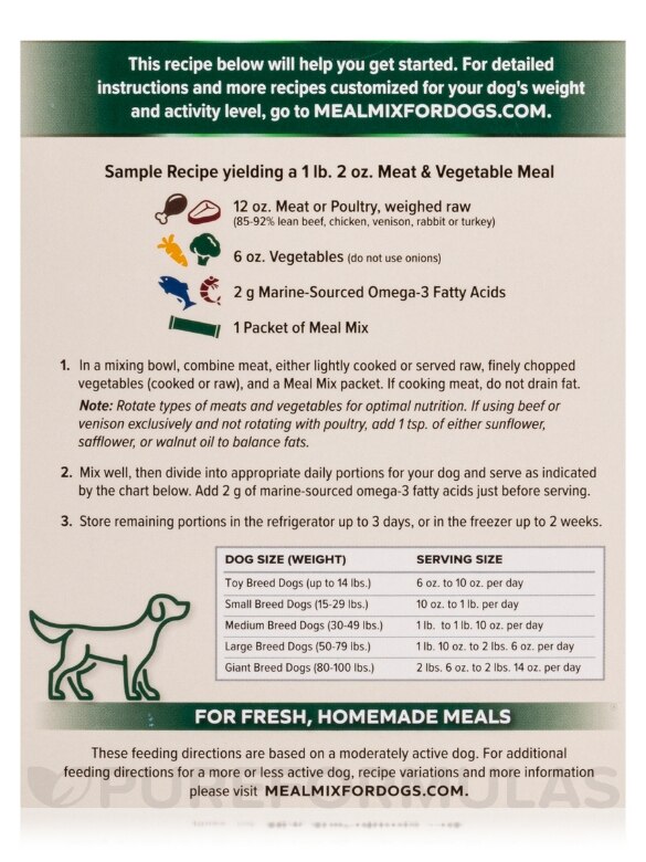 Meal Mix Multivitamin and Mineral Supplement Mix for Adult Dogs - 1 Box of 30 Packets - Alternate View 8