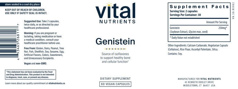 Genistein 125 mg - 60 Vegetarian Capsules - Alternate View 4