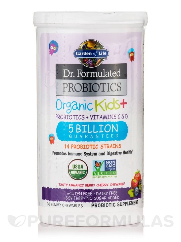 Dr. Formulated Probiotics Organic Kids+ 5 Billion CFU