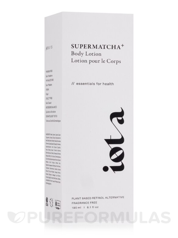 Supermatcha Body Lotion+ (Fragrance Free) - 6.1 fl. oz (180 ml)