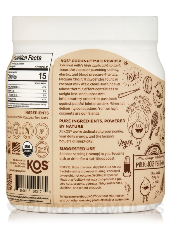 Organic Coconut Milk Powder - 12.6 oz (358 Grams) - Alternate View 2