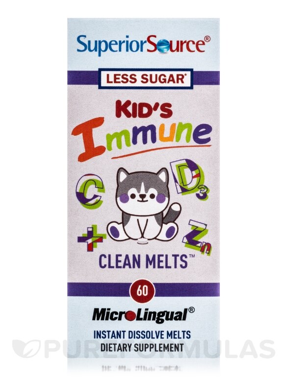 Kid's Immune Clean Melts™ - 60 MicroLingual® Melts - Alternate View 3
