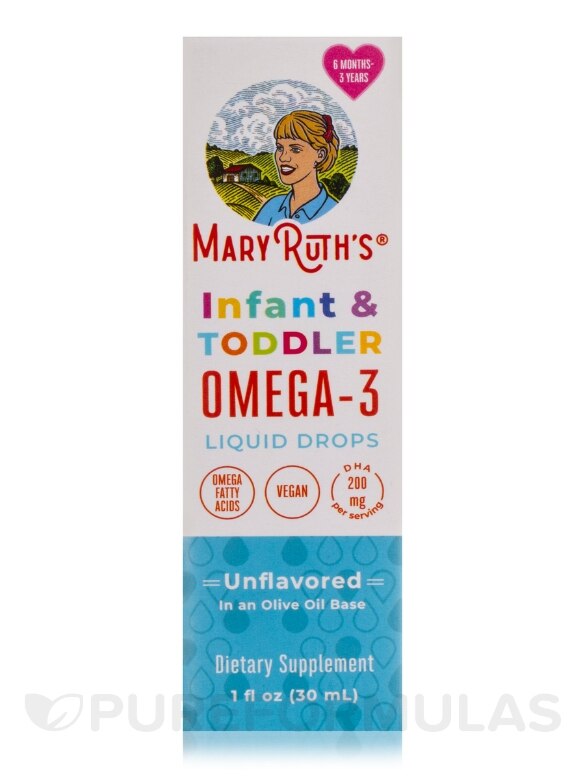 Infant & Toddler Omega-3 Liquid Drops, Unflavored - 1 fl. oz (30 ml) - Alternate View 3