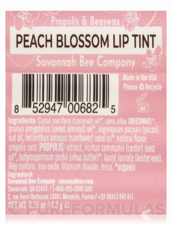 Peach Blossom Lip Tint - 0.15 oz (4.3 Grams) - Alternate View 4