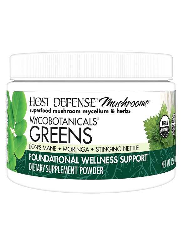 MycoBotanicals® Organic Greens Powder - 3.5 oz (100 Grams)