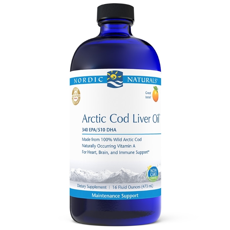 Arctic Cod Liver Oil, Orange Flavor - 16 fl. oz (473 ml)