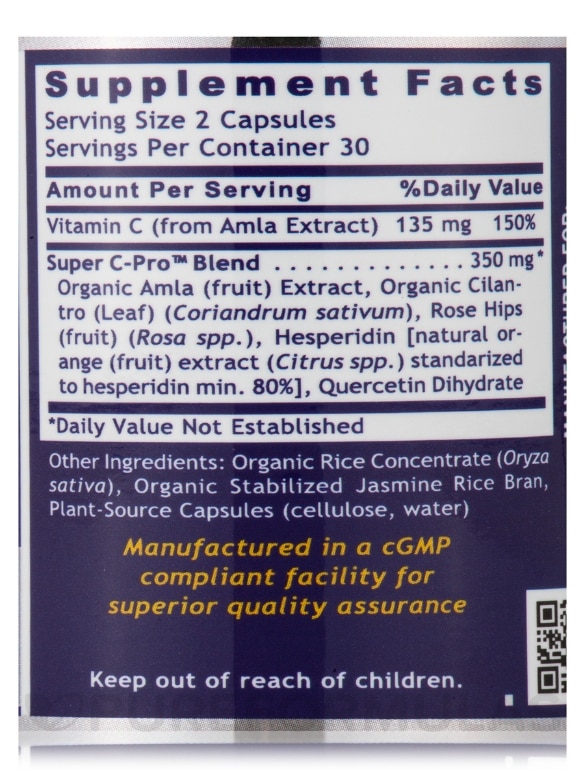 Quantum Vitamin C - 60 Plant-Source Capsules - Alternate View 6