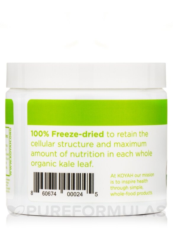 Organic Freeze-Dried Kale Powder - 2.4 oz (69 Grams) - Alternate View 3