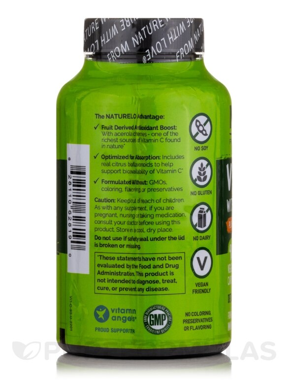 Vitamin C with Organic Acerola Cherries Plus Citrus Bioflavonoids - 90 Capsules - Alternate View 3