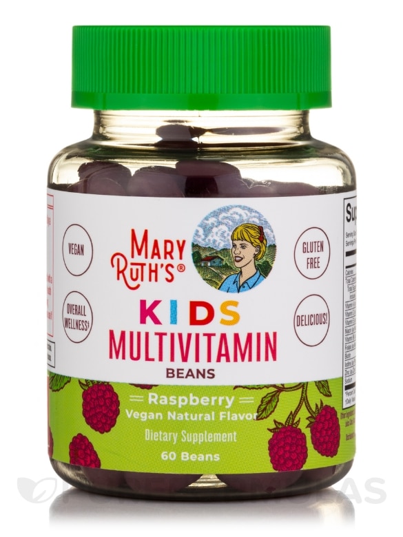 Kids Multivitamin Beans, Raspberry Flavor - 60 Beans