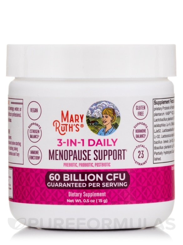 3-in-1 Daily Menopause Support Powder, Unflavored - 0.5 oz (15 Grams) - Alternate View 2