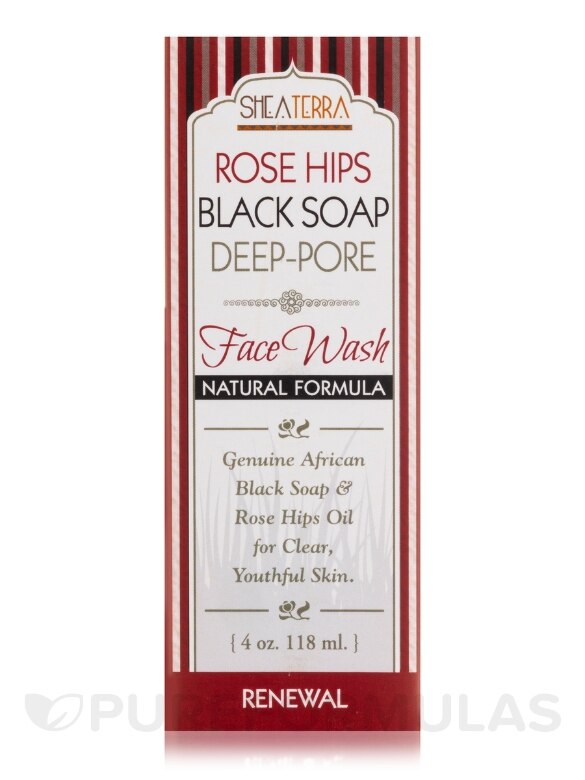 Rose Hips Black Soap Deep Pore Facial Wash - 4 oz (118 ml) - Alternate View 3
