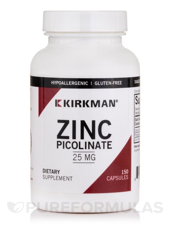 Zinc Picolinate 25 mg - 150 Capsules
