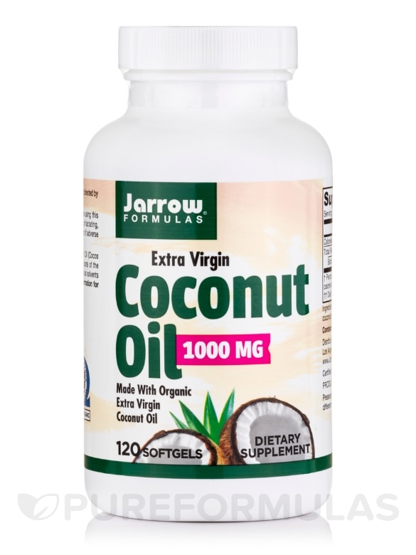 Coconut Oil Extra Virgin 1000 mg - 120 Softgels